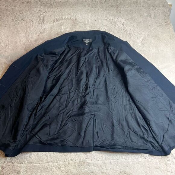 Louben Blazer Jacket Womens Size 22 Blue Lined Business Office Career - Picture 4 of 7
